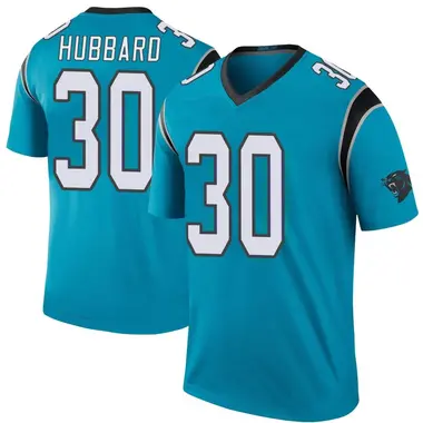 Men's Nike Carolina Panthers Chuba Hubbard Color Rush Jersey - Blue Legend