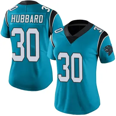 Women's Nike Carolina Panthers Chuba Hubbard Alternate Vapor Untouchable Jersey - Blue Limited