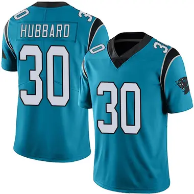 Youth Nike Carolina Panthers Chuba Hubbard Alternate Vapor Untouchable Jersey - Blue Limited